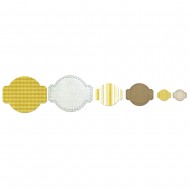 Matrita Sizzix, cercuri si etichete, 11.75x9.84 cm-2.22x2.22 cm, 6 piese/set