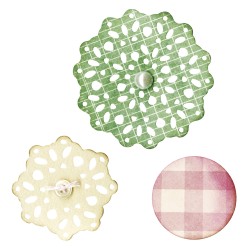 Matrita Sizzix Thinlits Set, dantela, 7,62x7,62 cm-4,45x4,45 cm, 3 piese/set Matrita Sizzix Thinlits Set, dantela, 7,62x7,62 cm-4,45x4,45 cm, 3 piese/set