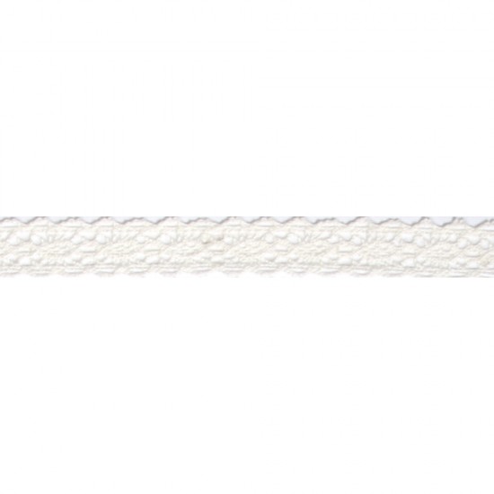 Dantela alba adeziva, Rayher,17 mm, 2.5 m/rola