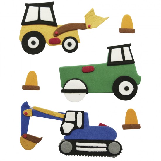 Sticker Rayher buldozer/excavator/tractor