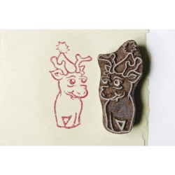 Stampila Rayher, suport lemn, Rayher, Caprioara, 6x3 cm Stampila Rayher, suport lemn, Rayher, Caprioara, 6x3 cm