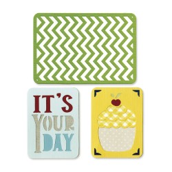 Sizzix sablon set zi de nastere, 2, 7.62x10.16cm-14.92x10.16cm, 3 buc. Sizzix sablon set zi de nastere, 2, 7.62x10.16cm-14.92x10.16cm, 3 buc.