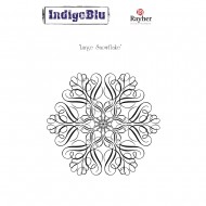 Stampila Rayher IndigoBlu, "Large Snowflake", dimensiune 100x95 mm