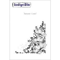 Stampila Rayher IndigoBlu, Anemone corner , dimensiune 130x120 mm Stampila Rayher IndigoBlu, Anemone corner , dimensiune 130x120 mm