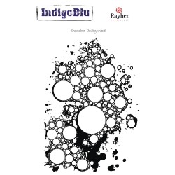 Stampila Rayher IndigoBlu, "Bubbles Background", dimensiune 145x105mm Stampila Rayher IndigoBlu, "Bubbles Background", dimensiune 145x105mm