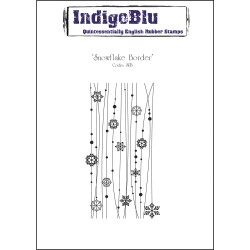 Stampila Rayher, IndigoBlu, Snowflake border ,dimensiune 130x75 mm Stampila Rayher, IndigoBlu, Snowflake border ,dimensiune 130x75 mm