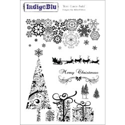 Stampila Rayher, A5: Here Comes Santa, 200x140mm, tab-bag 1pc Stampila Rayher, A5: Here Comes Santa, 200x140mm, tab-bag 1pc