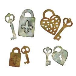 Matrita Sizzix Thinlits 3 în 1, cheite si inimi, 3.49cm x 4.45 cm - 1,27 cm x 2.86 cm Matrita Sizzix Thinlits 3 în 1, cheite si inimi, 3.49cm x 4.45 cm - 1,27 cm x 2.86 cm