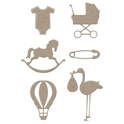 Stanta Sizzix Rayher, Botez , 1.27 - 5.72cm, 6 modele Stanta Sizzix Rayher, Botez , 1.27 - 5.72cm, 6 modele