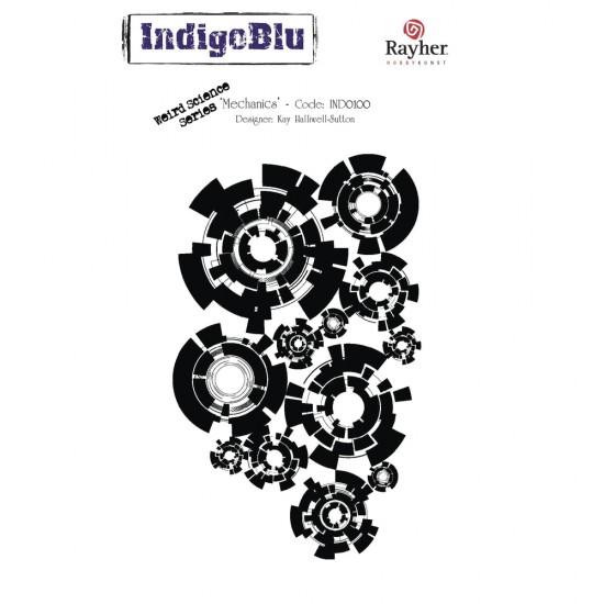 Stampila Rayher, A6: Mechanics, 140x110mm, tab-bag 1 pc.