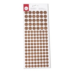 Set decorativ Rayher, alfabet pe suport de pluta, rotund, adeziv, 126 de litere Set decorativ Rayher, alfabet pe suport de pluta, rotund, adeziv, 126 de litere