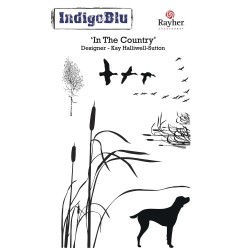Stampila Rayher IndigoBlu, In the country , dimensiune 45x15 mm-105x100 mm Stampila Rayher IndigoBlu, In the country , dimensiune 45x15 mm-105x100 mm