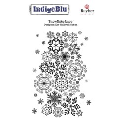 Stampila Rayher IndigoBlu, "Snowflake Lace", dimensiune 125x95 mm Stampila Rayher IndigoBlu, "Snowflake Lace", dimensiune 125x95 mm