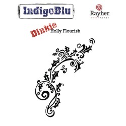 Stampila Rayher IndigoBlu, Holly Flourish Dinkie Stampila Rayher IndigoBlu, Holly Flourish Dinkie