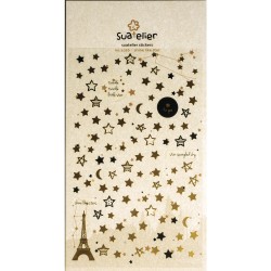 Sticker stelute colorate, dimensiune 15x9.2 cm