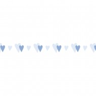 Banda adeziva, Rayher, cu inimioare blue, latime 10 mm, lungime 15 m