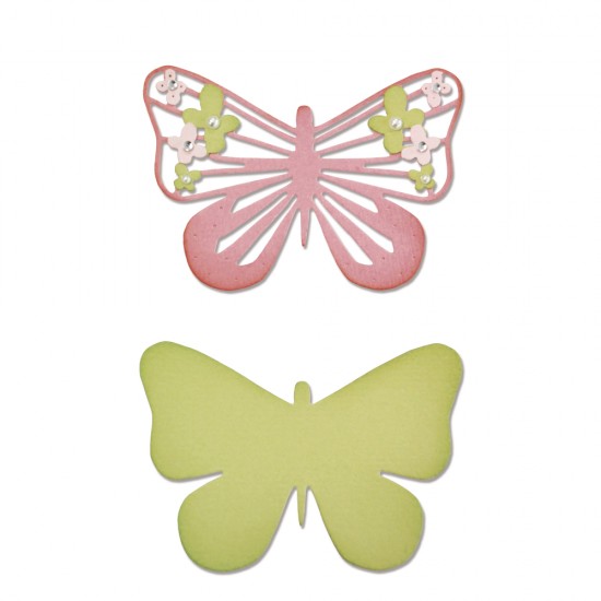 Sizzix Thinlits Set-Graceful Butterfly 2, 6.78x4.76cm, tab-blister 2pc