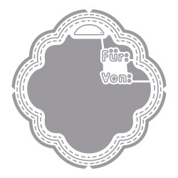 Matrita Rayher, eticheta, 2 piese/set