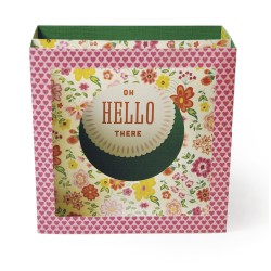 Sizzix Thinlits Plus Set- Card, 12.7x12.7x6.35cm, Diorama Gatefold, tab-b Sizzix Thinlits Plus Set- Card, 12.7x12.7x6.35cm, Diorama Gatefold, tab-b