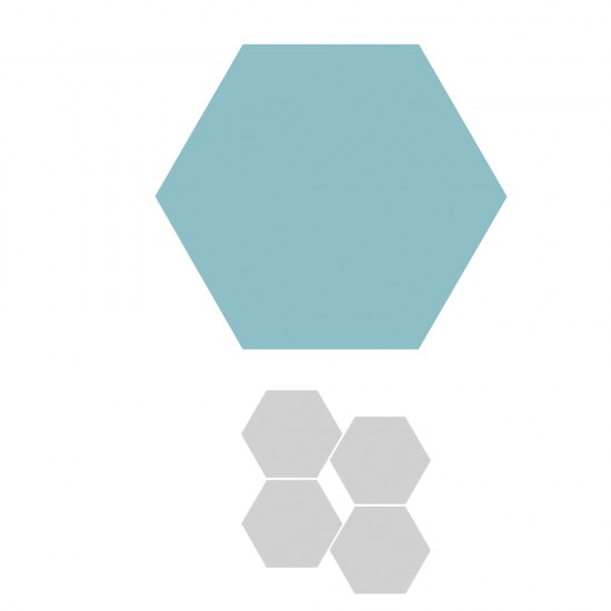 Matrita Sizzix Bigz- hexagoane, 13,97x15,24cm, latura hexagon 1 1/4 inch