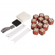 Stampile 12/set litere/cifre, dimensiune 2x2x2,5cm