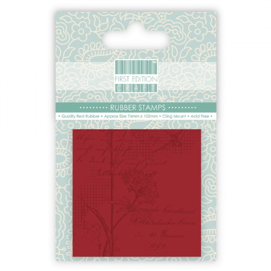 Stampila cauciuc A7 - flori + pasari 