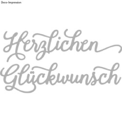 Matrita Rayher, Felicitari (Herzlichen Gluckwunsch), 10.2x5.2 cm, 2 piese/set