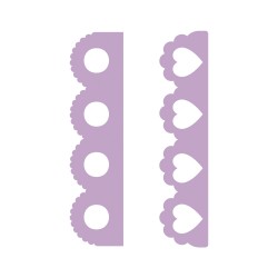 Matrita Dovecraft, bordura, 6,7x1,8cm + 6,7x1,6 cm, 2 piese/set Matrita Dovecraft, bordura, 6,7x1,8cm + 6,7x1,6 cm, 2 piese/set