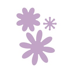 Matrita Dovecraft, flori, diam.4,3cm + 3cm + 1,6 cm, 3 piese/set Matrita Dovecraft, flori, diam.4,3cm + 3cm + 1,6 cm, 3 piese/set