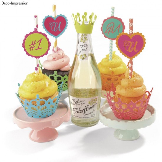 Sizzix Thinlits Set- Cupcake Wrappers, 3.81-17.46cm, tab-blister 7pc