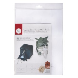 Sablon cutii Rayher, stea si brad, 4,5x4,5 cm, 2 buc/set Sablon cutii Rayher, stea si brad, 4,5x4,5 cm, 2 buc/set