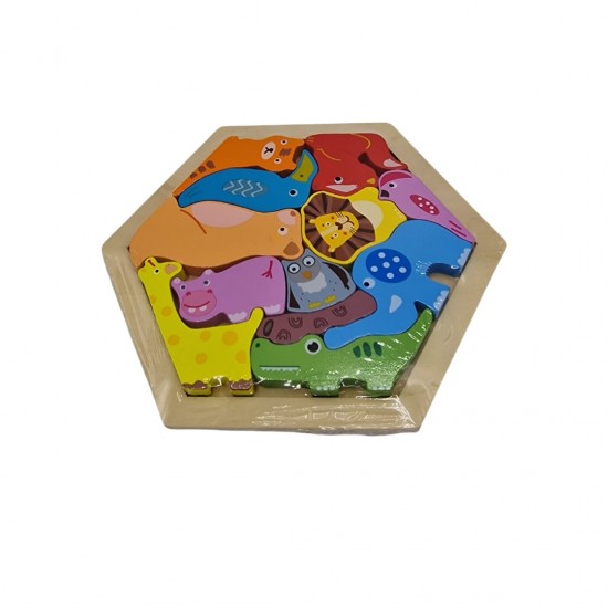 Puzzle lemn 16.5 x 16.5cm
