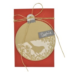 Sizzix Thinlits Set - Festive Bird, 1.58x0.63cm-7.93x7.93cm, tab-blister