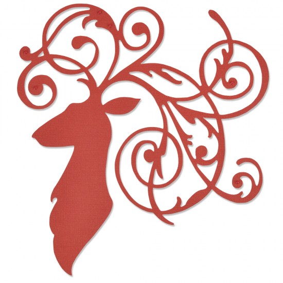 Sizzix Thinlits - Elegant Deer, 8.57x9.20cm, tab-blister