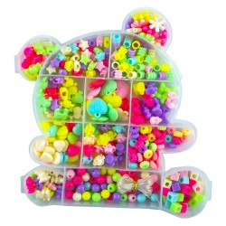 Kit creativ margele, cutie platisc ursulet Kit creativ margele, cutie platisc ursulet