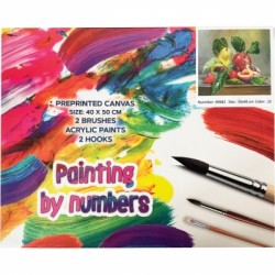 Set Pictura pe numere panza pe sasiu, 40 x 50 cm , fructe 89682 Set Pictura pe numere panza pe sasiu, 40 x 50 cm , fructe 89682