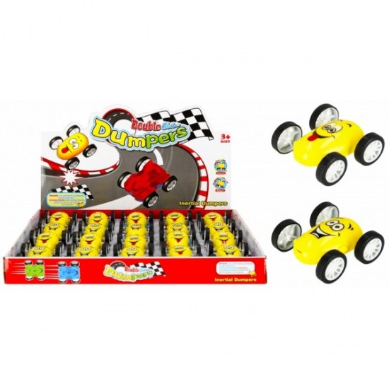 Masina cu doua fete MegaCreative 429761, plastic, galben, 3+ ani