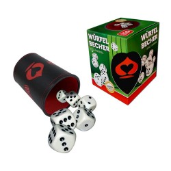 Cupa Piele ECO + 6 Zaruri - CARTAMUNDI