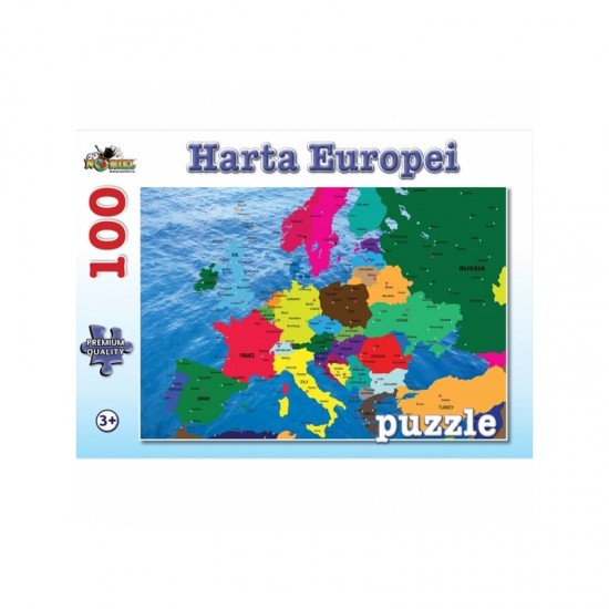 Puzzle 100 Piese Harta Europei