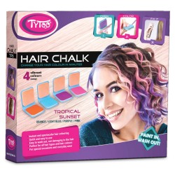 Creta Colorata Pentru Par, 4 Cul/Set, Tropical Sunset