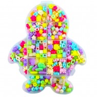 Kit creativ margele, cutie plastic