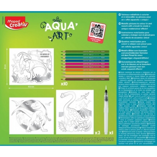 Set Creativ Aqua Art Dinozauri Maped Set Creativ Aqua Art Dinozauri Maped