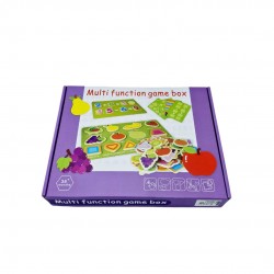  Puzzle multifuctional cu cifre si fructe