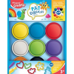 Plastilina Creativ Pat Dough 9 culori + 12 accesorii Maped Plastilina Creativ Pat Dough 9 culori + 12 accesorii Maped