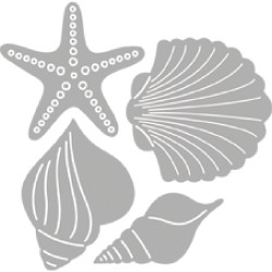 Sizzix stanta Rayher, scoici, 4 piese/set Sizzix stanta Rayher, scoici, 4 piese/set