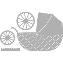 Sizzix set sablon, Rayher, carucior dimensiune 7,2x7,9cm Sizzix set sablon, Rayher, carucior dimensiune 7,2x7,9cm