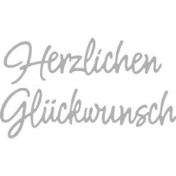 Matrita Rayher, Felicitari (Herzlichen Gluckwunsch), 8.2x2.4-9.2x2.6 cm