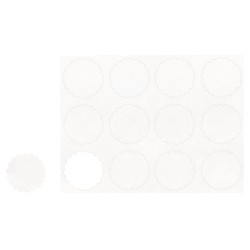 Stickere Rayher, albe, dimensiune 3,5 cm, 12buc/set