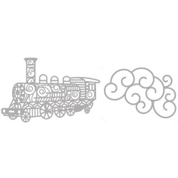 Sizzix stanta Rayher, tren, dimeniune 5,8x8,2 cm+11,2x7,3 cm, 2 piese/set Sizzix stanta Rayher, tren, dimeniune 5,8x8,2 cm+11,2x7,3 cm, 2 piese/set