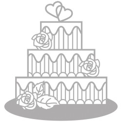 Sizzix stanta Rayher, tort, dimeniune 11,1x11,6 cm Sizzix stanta Rayher, tort, dimeniune 11,1x11,6 cm